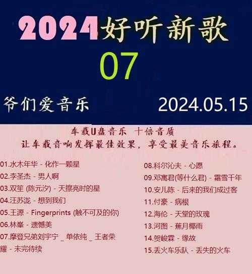 群星《2024好听新歌07》十倍音质WAV分轨