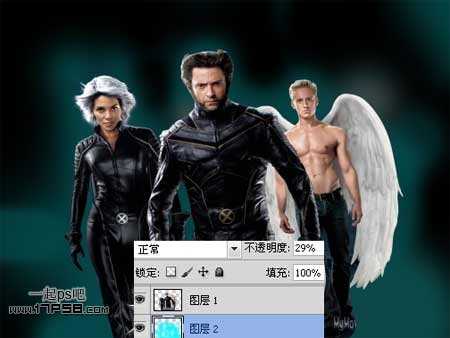 photoshop设计制作出X战警电影海报效果