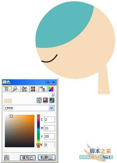 CorelDRAW(CDR)设计制作卡通风格少女插画鼠绘实例教程