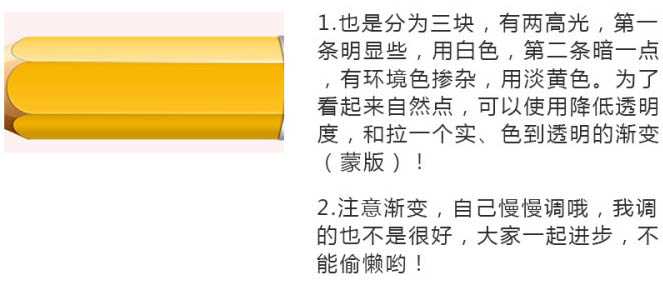 Photoshop制作一支胖胖的铅笔图标教程