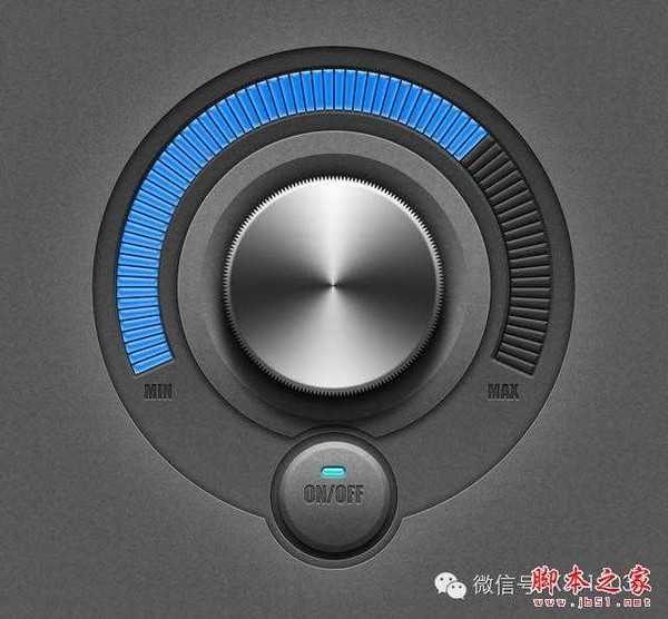 教你如何用PS制作出金属质感旋转按钮图片