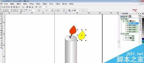 用coreldraw制作逼真的蜡烛