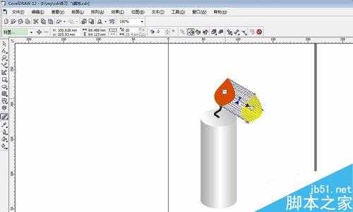 用coreldraw制作逼真的蜡烛