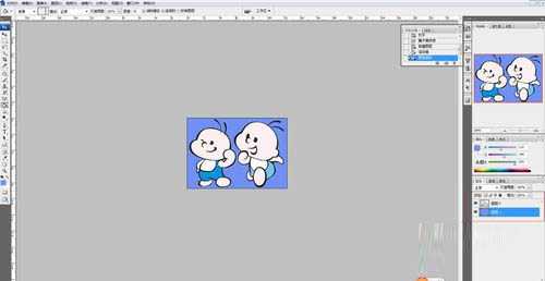ps更换简单背景的卡通人物图片教程