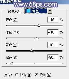 ps利用通道替换给外景人物添加淡青色唯美的效果教程