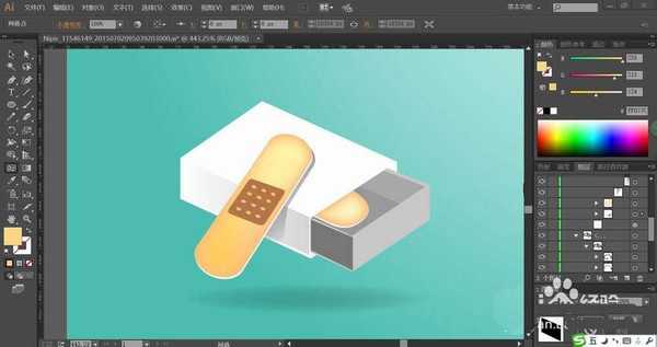 ai怎么设计创可贴插画矢量图? ai创可贴的画法