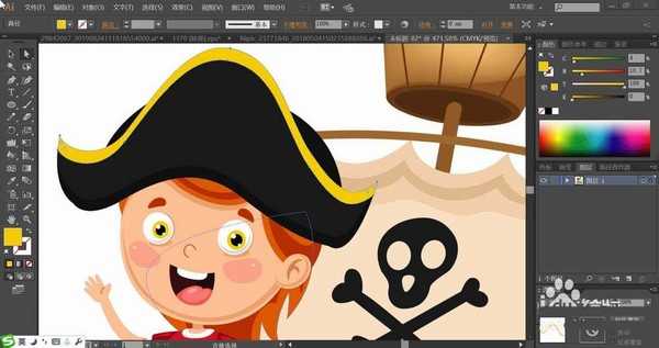 ai怎么设计小小海盗船插画? ai小航海家矢量图的画法