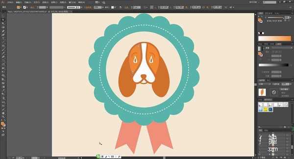 ai怎么设计宠物标签? ai画宠物标志logo的教程
